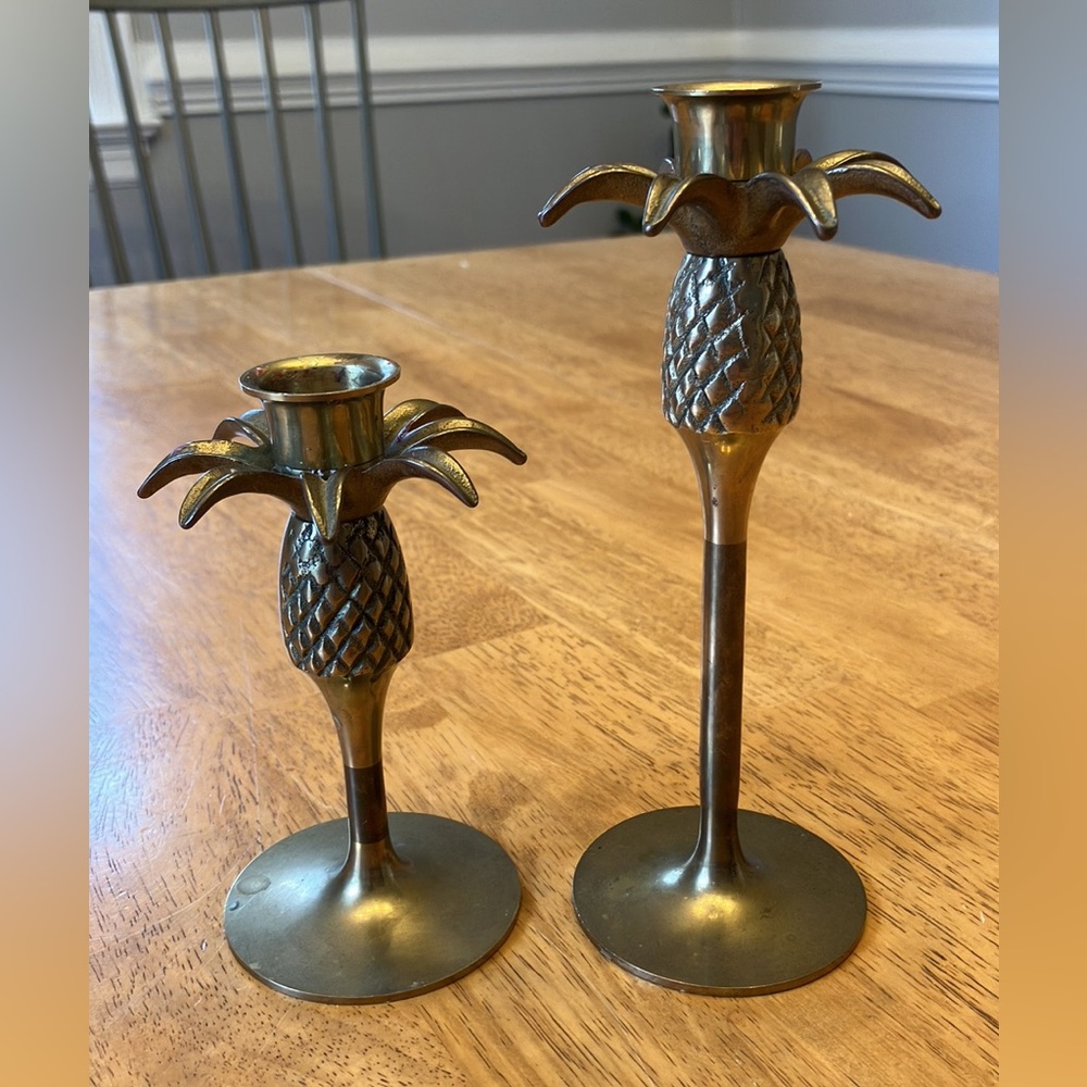 Palmetto Brass south carolina candlesticks pair